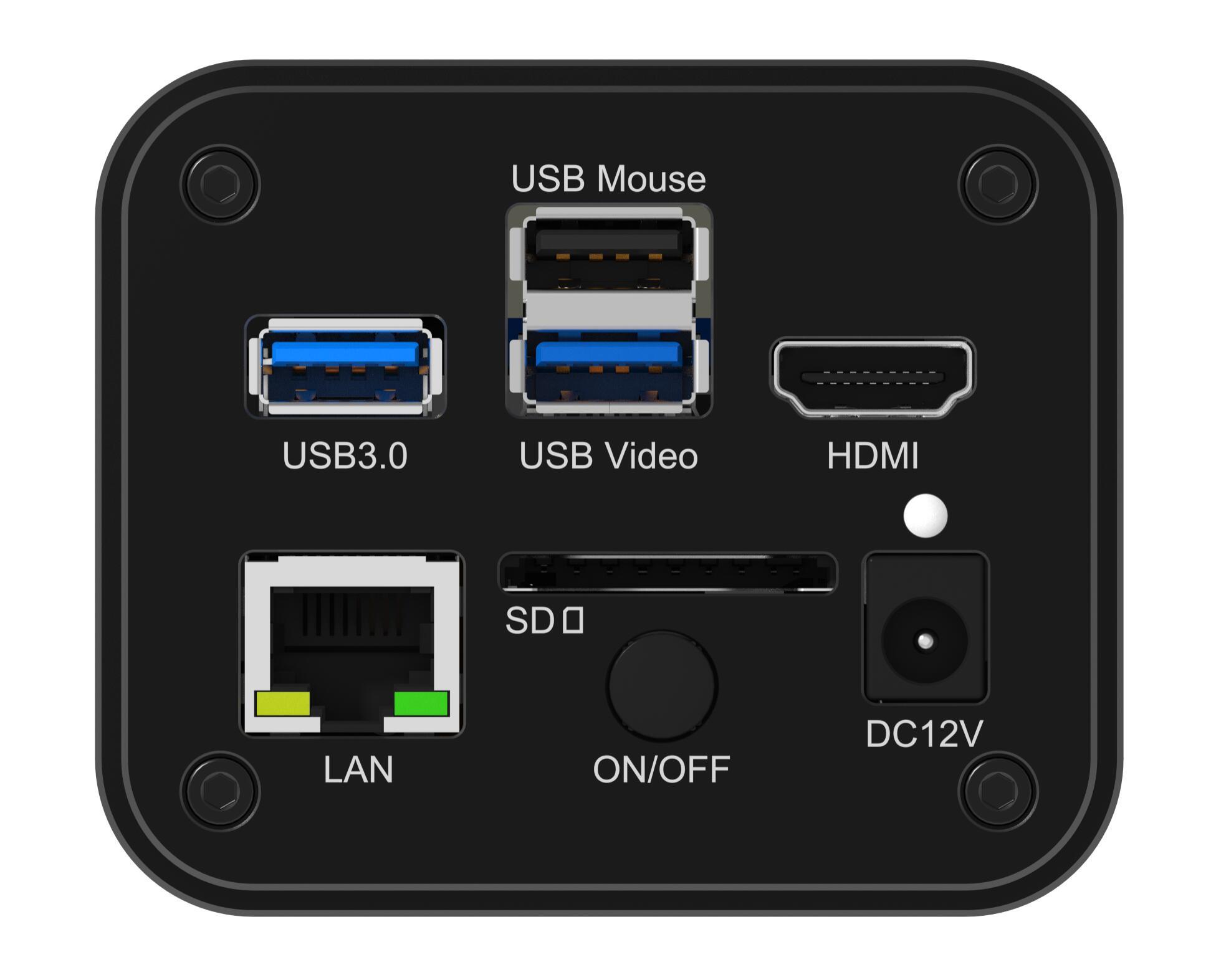 X5CAM4K8MMA系列HDMI相机接口面板示意图